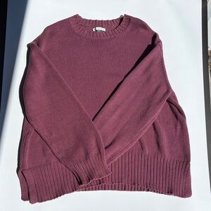 American Eagle Outfitters Plum Crewneck Sweater
